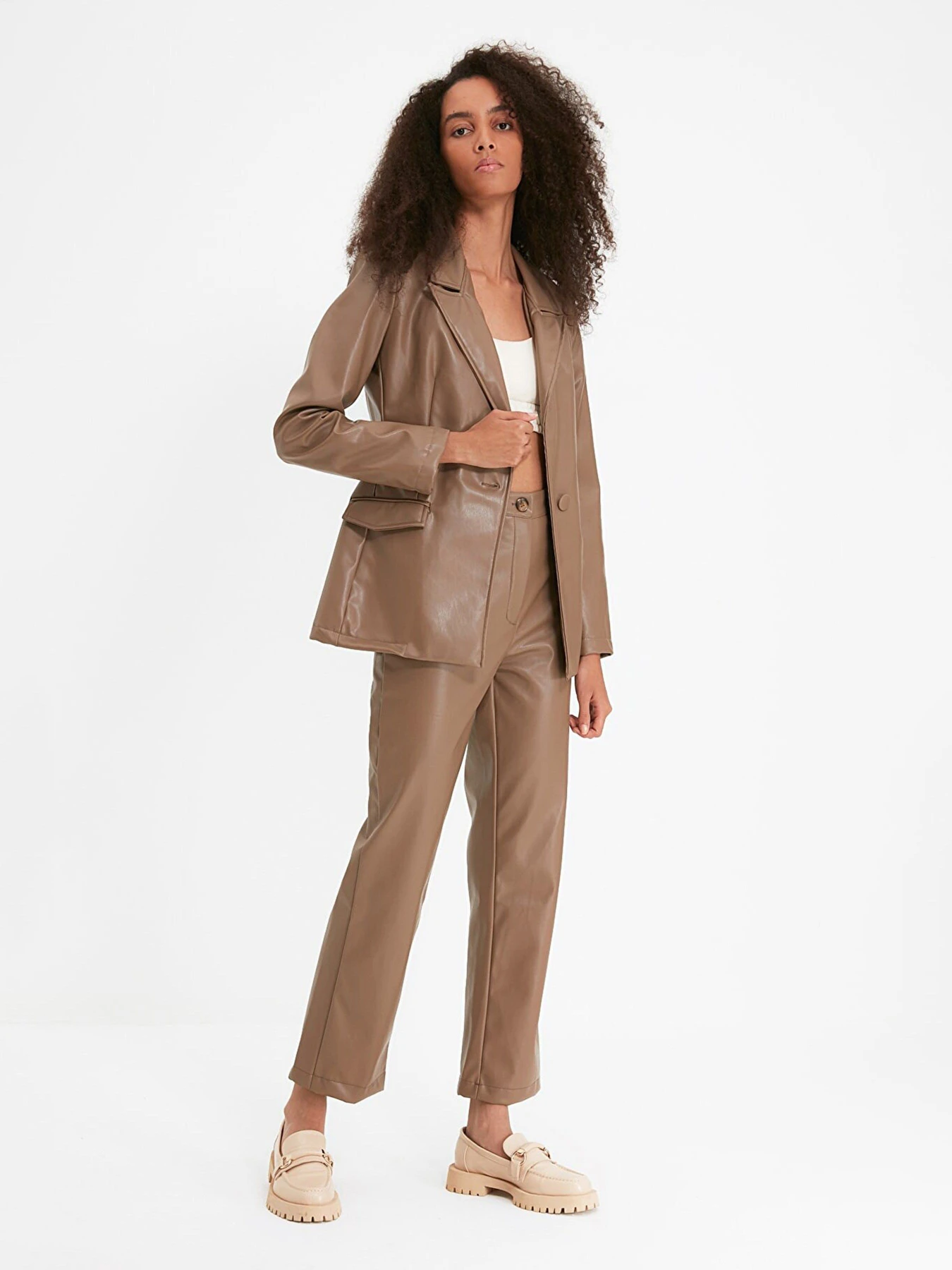 Штани Trendyol модель TWOAW22PL0284/Vizon Штани Trendyol модель TWOAW22PL0284/Vizon Фото