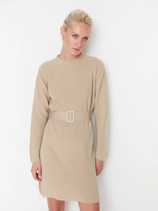 Платья Trendyol модель TWOAW23EL00041/Bej Фото