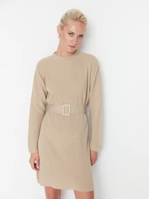 Платья Trendyol модель TWOAW23EL00041/Bej Фото