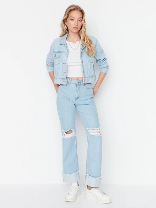 Джинсы Trendyol модель TWOAW23JE00175/Acik Mavi Фото