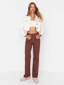 Джинси Trendyol модель TWOAW23JE00333/Kahverengi Фото
