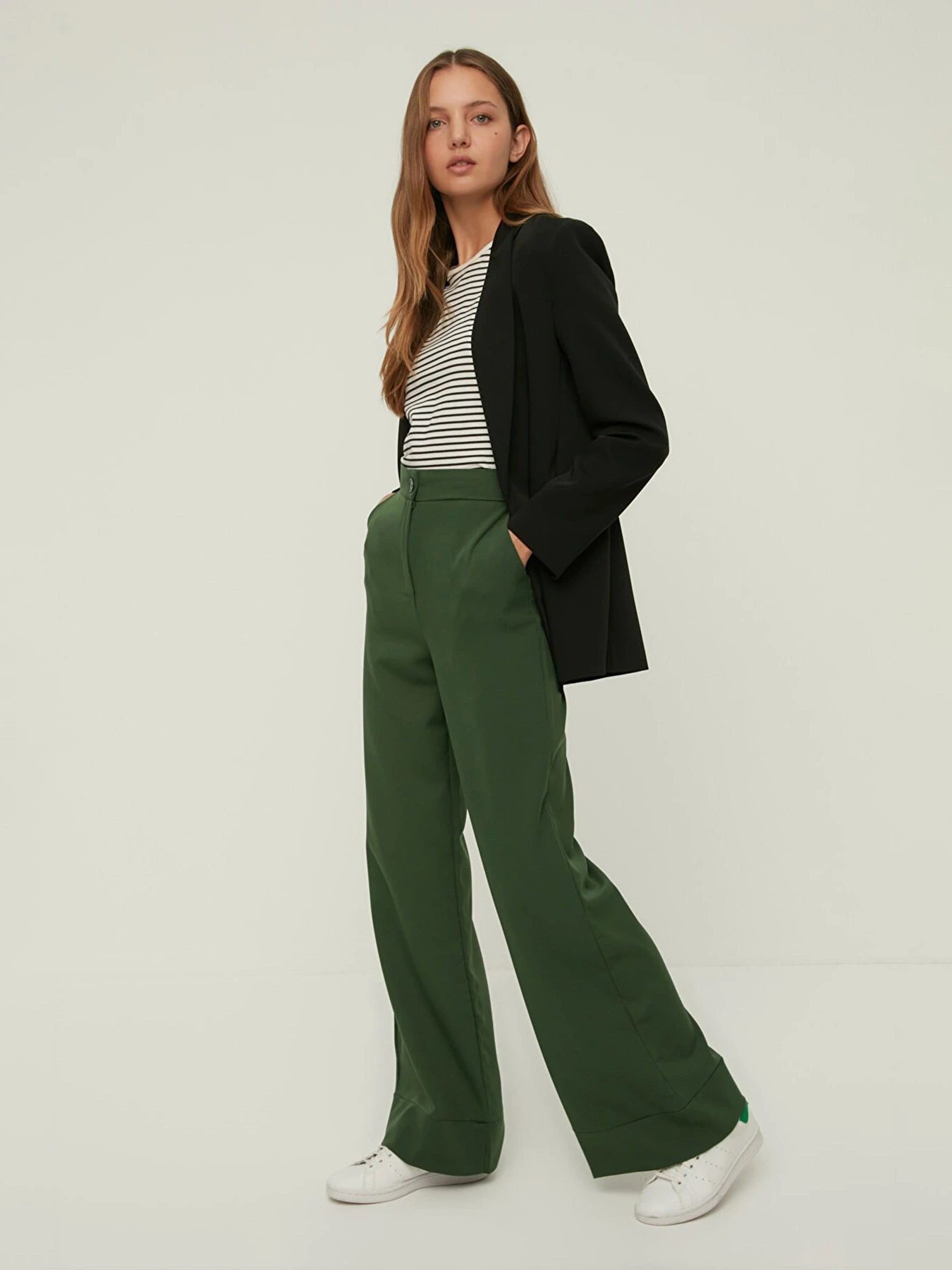 Брюки Trendyol модель TWOSS19ST0179/Haki Брюки Trendyol модель TWOSS19ST0179/Haki Фото