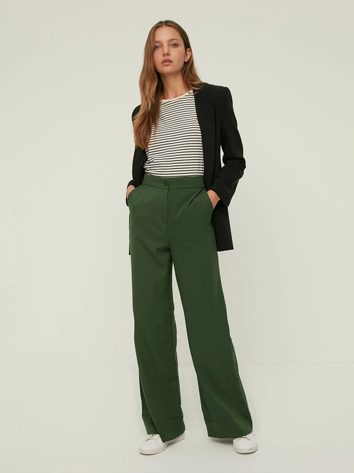 Брюки Trendyol модель TWOSS19ST0179/Haki Брюки Trendyol модель TWOSS19ST0179/Haki Фото