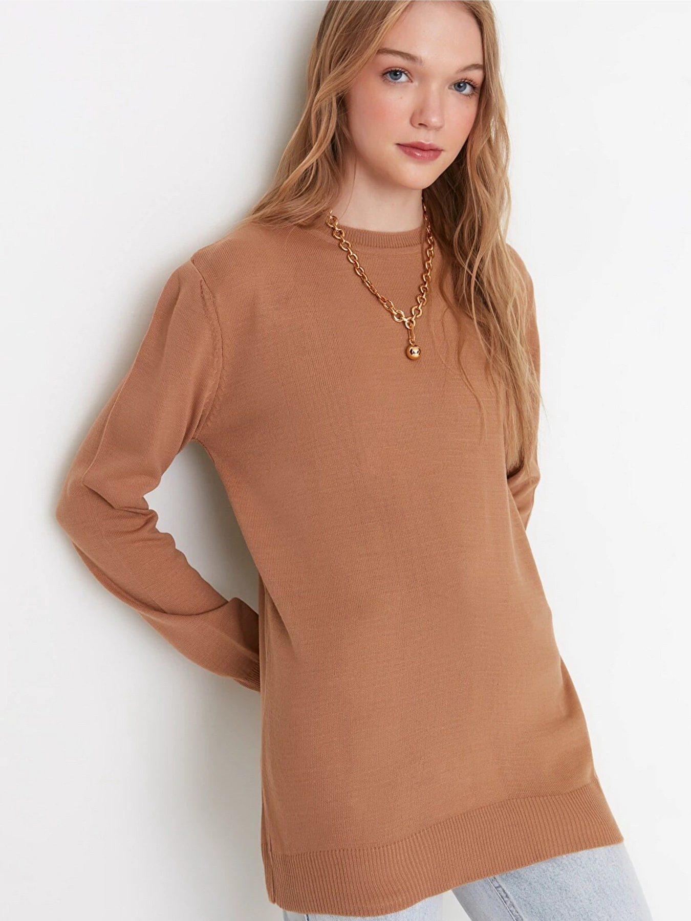 Свитры и кардиганы Trendyol модель TCTAW22AK0026/Camel Фото