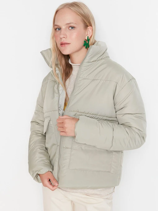 Куртки и дубленки Trendyol модель TWOAW23MO00146/Mint Фото