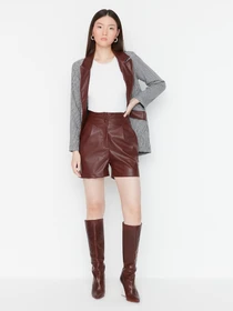 Шорты Trendyol модель TWOAW23SR00048/Bordo Фото