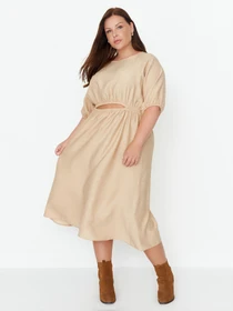 Платья Trendyol модель TBBSS22AH00026/Camel Фото