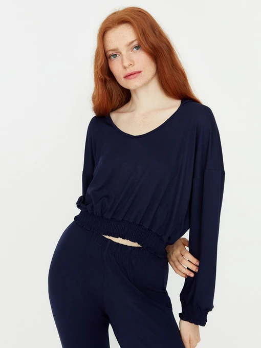 Одяг для дому та сну Trendyol модель THMAW23PT00024/Lacivert Фото