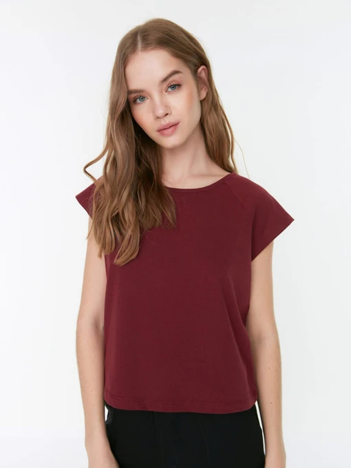 Футболки и поло Trendyol модель THMSS22TS2320/Bordo Фото