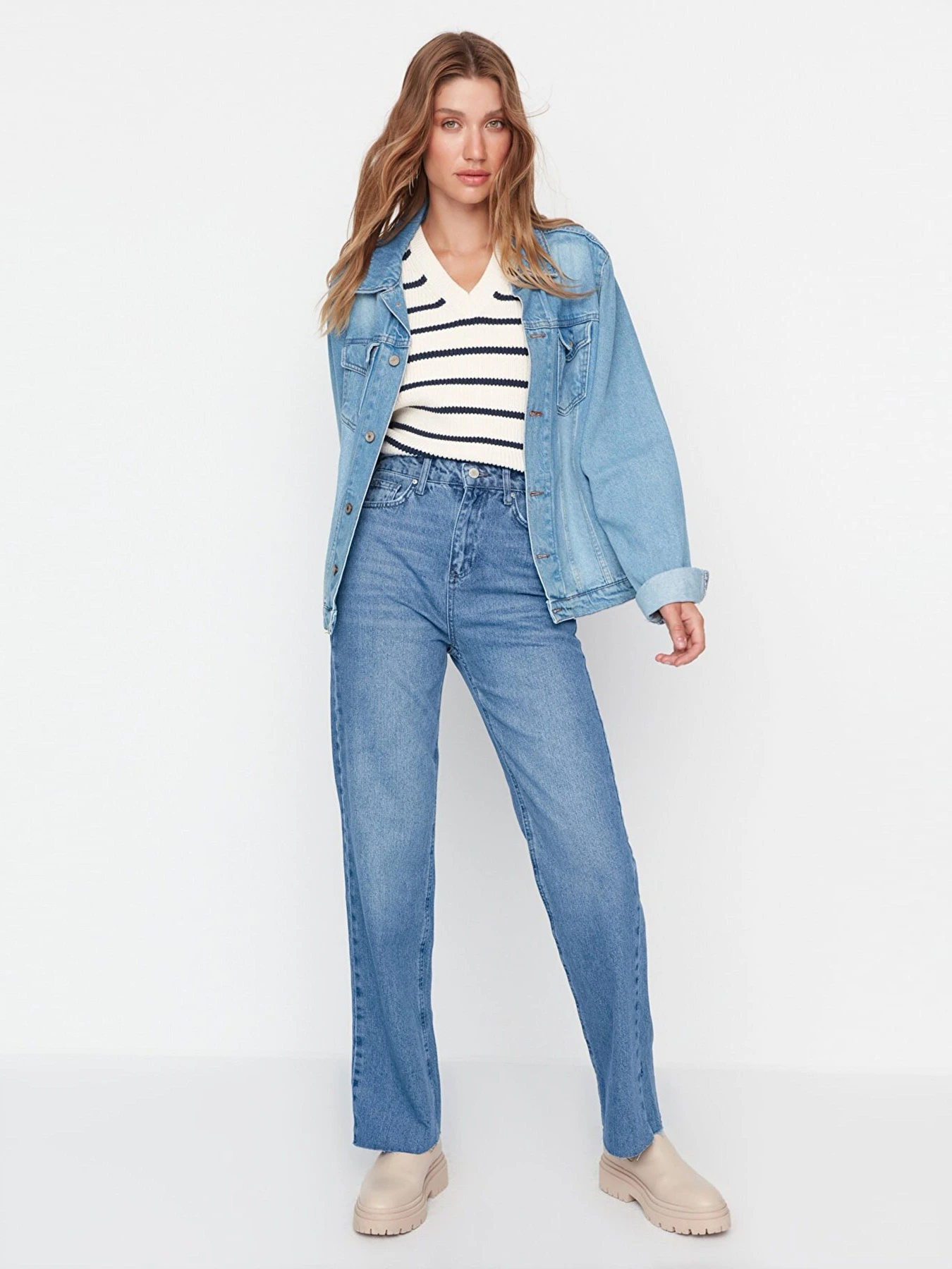 Джинси Trendyol модель TWOAW23JE00083/Mavi Фото