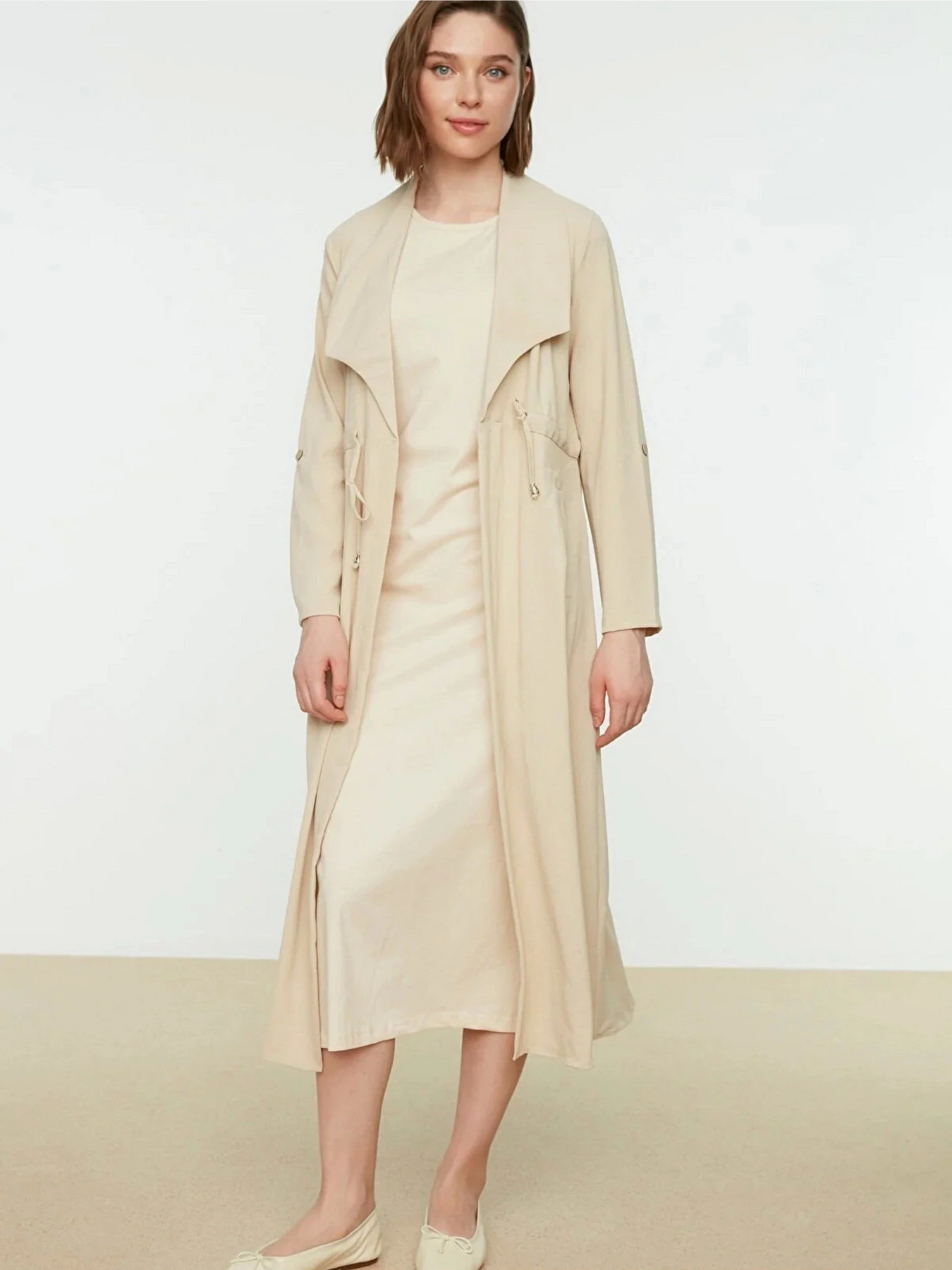 Сукні Trendyol модель TCTSS21UK0034/Bej Сукні Trendyol модель TCTSS21UK0034/Bej Фото