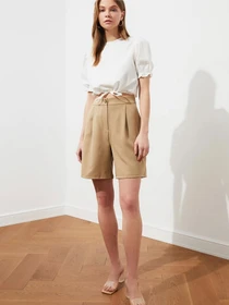 Шорты Trendyol модель TWOSS19WX0108/Koyu Bej Фото