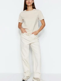 Футболки и поло Trendyol модель TWOSS23TS00000/Acik Bej Фото