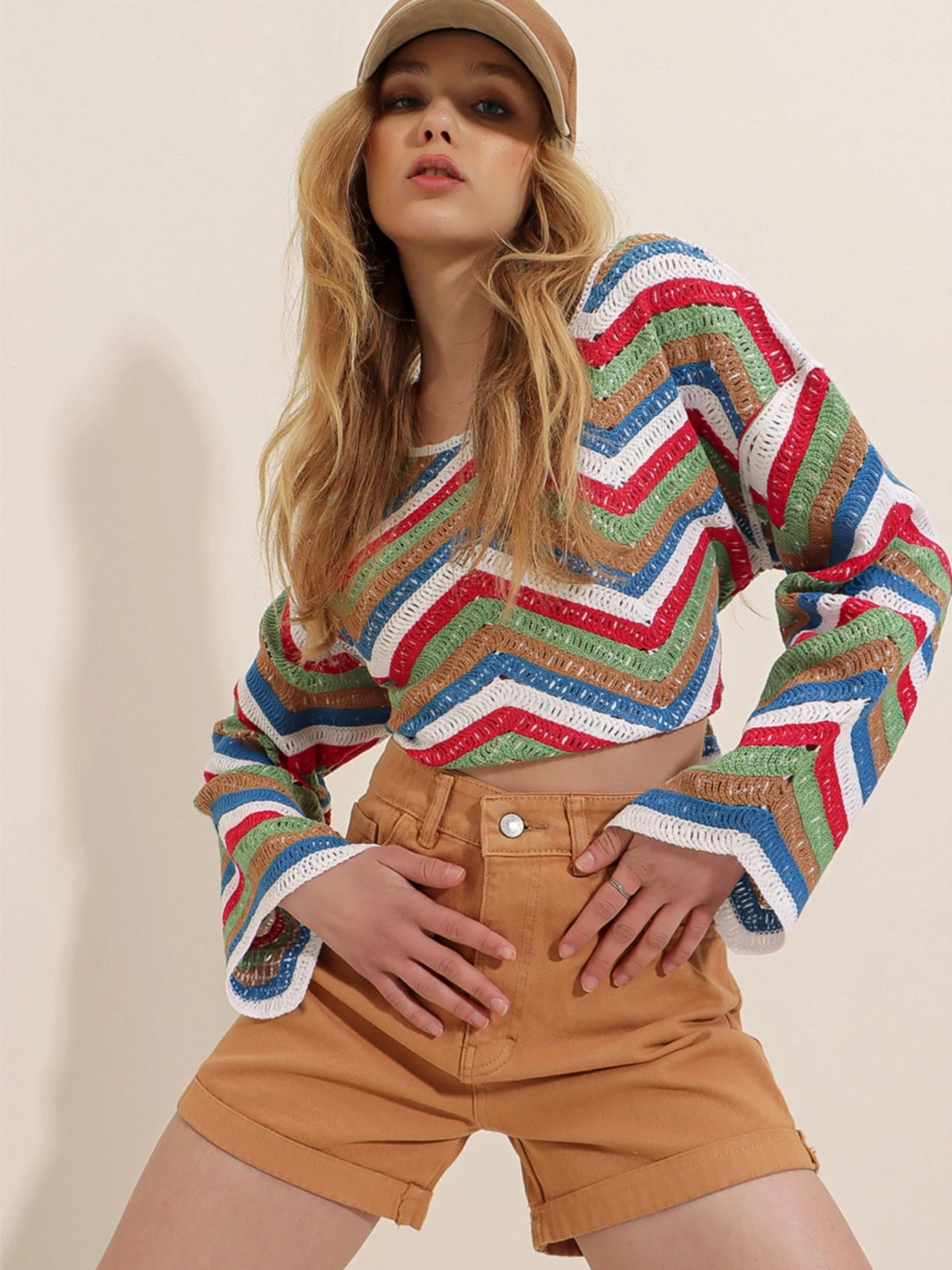 Шорти Trend Alacati Stili модель ALC-X5938/Camel Фото