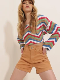 Шорти Trend Alacati Stili модель ALC-X5938/Camel Фото