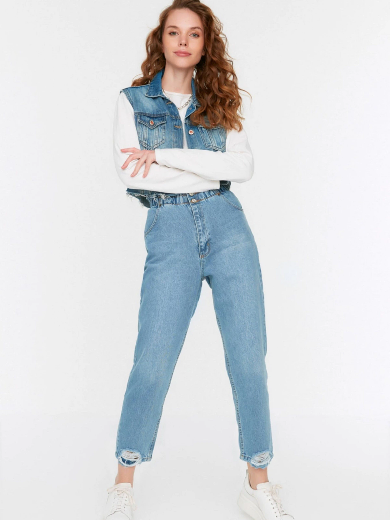 Джинси Trendyol модель TCTSS21JE0603/Indigo Джинси Trendyol модель TCTSS21JE0603/Indigo Фото