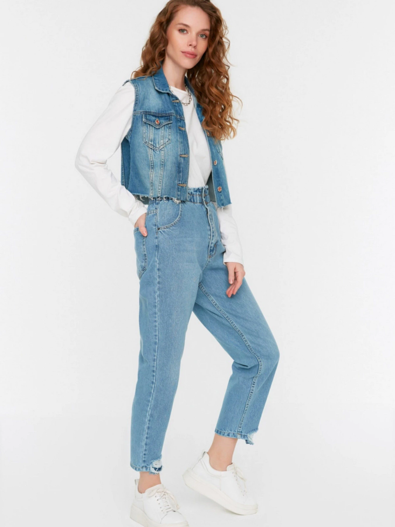 Джинси Trendyol модель TCTSS21JE0603/Indigo Джинси Trendyol модель TCTSS21JE0603/Indigo Фото