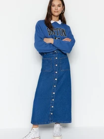 Спідниці Trendyol модель TCTSS23EE00002/Koyu Mavi Фото