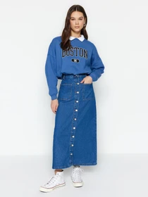 Спідниці Trendyol модель TCTSS23EE00002/Koyu Mavi Фото