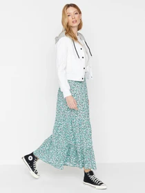 Юбки Trendyol модель TCTSS23EE00008/Yesil Фото