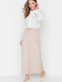 Юбки Trendyol модель TCTSS23EE00012/Krem Фото