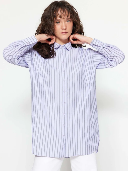 Рубашки Trendyol модель TCTSS23TG00004/Lila Фото