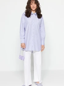 Рубашки Trendyol модель TCTSS23TG00004/Lila Фото