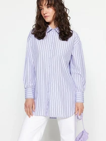 Рубашки Trendyol модель TCTSS23TG00004/Lila Фото