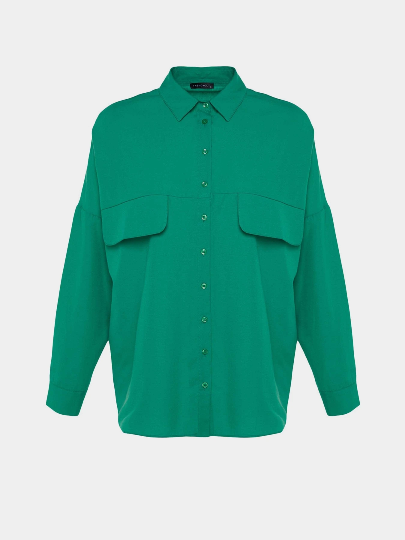 Рубашки Trendyol модель TCTSS23TG00005/Yesil Рубашки Trendyol модель TCTSS23TG00005/Yesil Фото