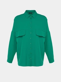 Рубашки Trendyol модель TCTSS23TG00005/Yesil Фото