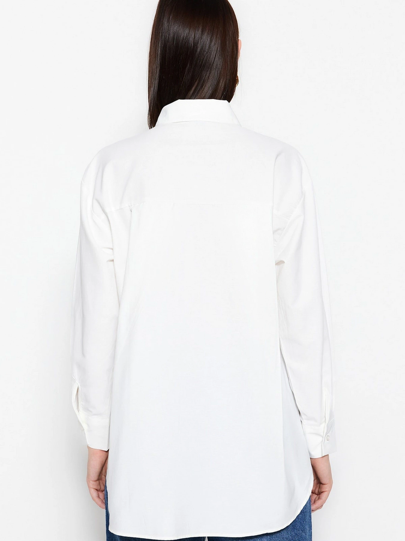 Рубашки Trendyol модель TCTSS23TG00009/Ekru Фото