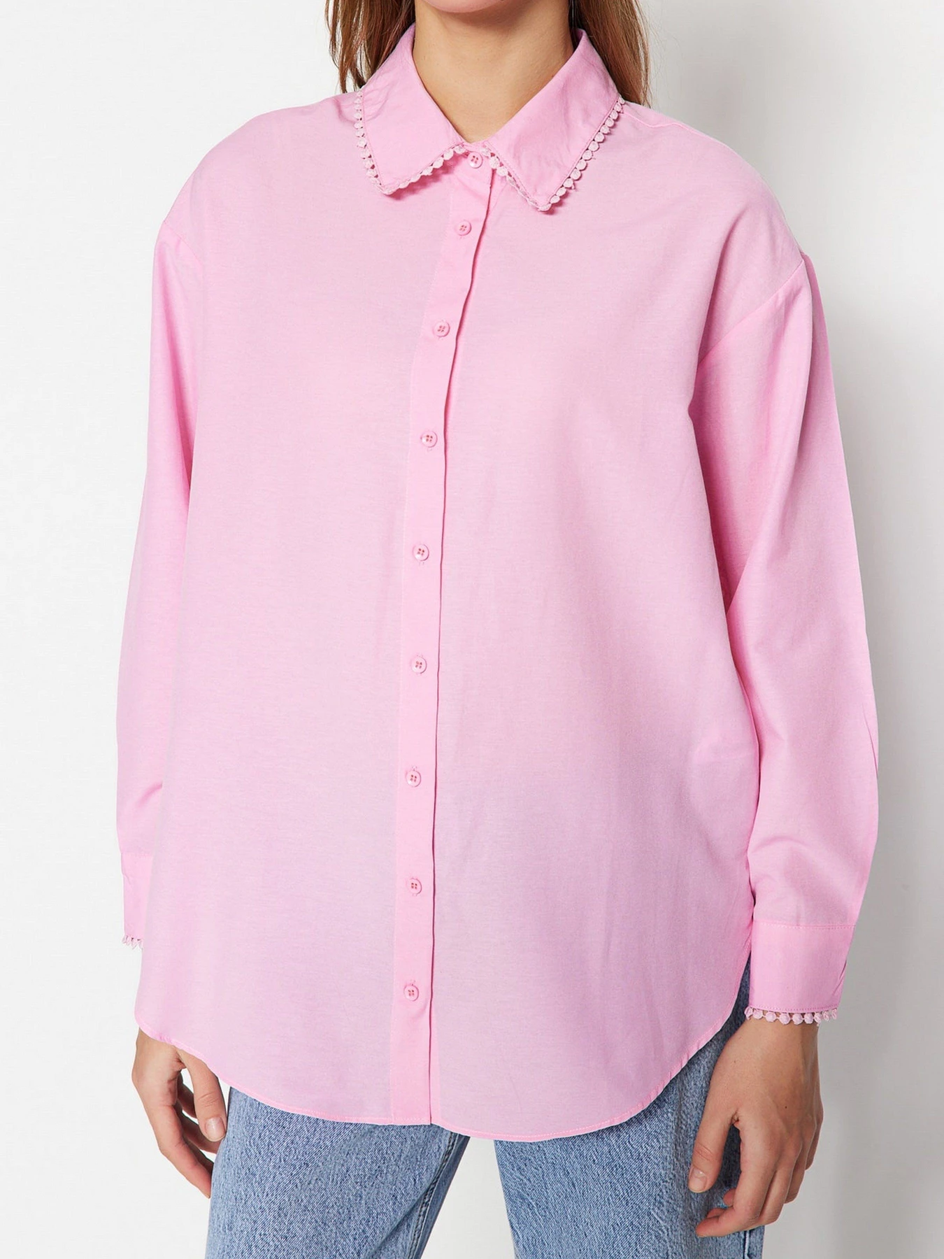 Сорочки Trendyol модель TCTSS23TG00044/Pembe Сорочки Trendyol модель TCTSS23TG00044/Pembe Фото