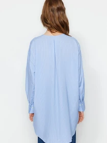 Рубашки Trendyol модель TCTSS23TG00055/Mavi Фото