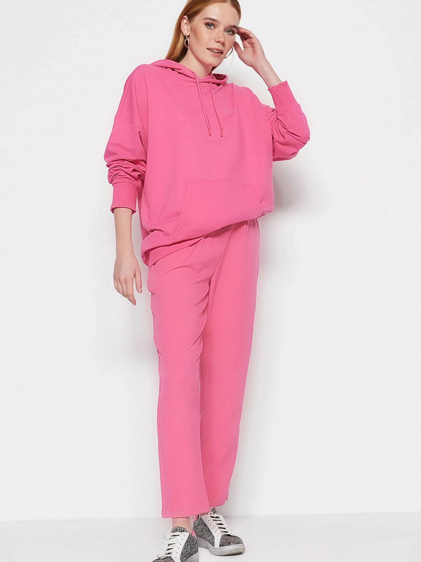 Брюки Trendyol модель TCTSS23TP00008/Pembe Фото