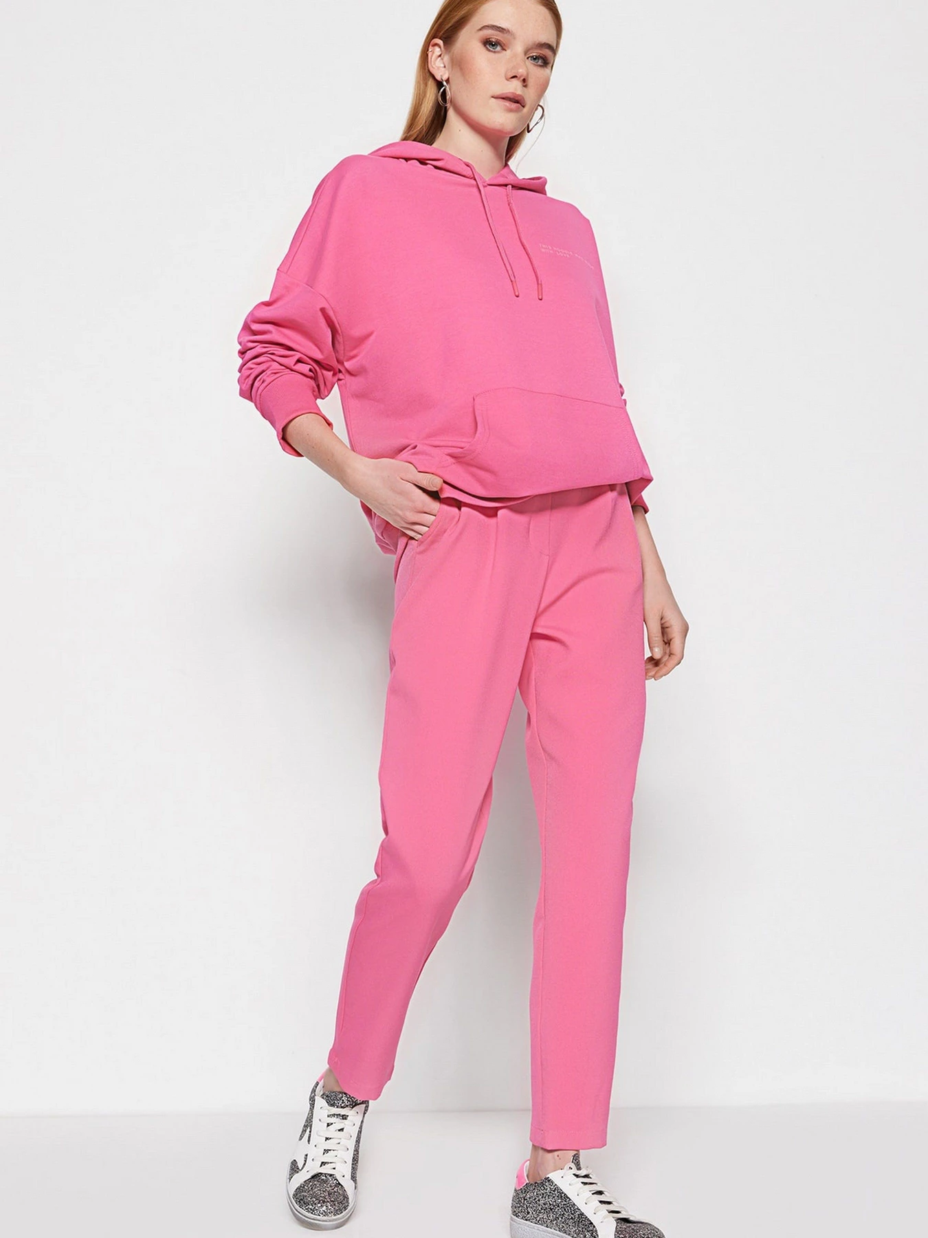 Брюки Trendyol модель TCTSS23TP00008/Pembe Фото
