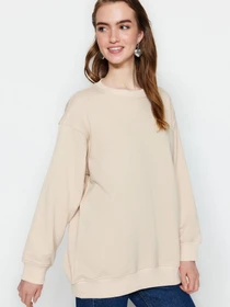 Худи и свитшоты Trendyol модель TCTSS23TW00033/Bej Фото
