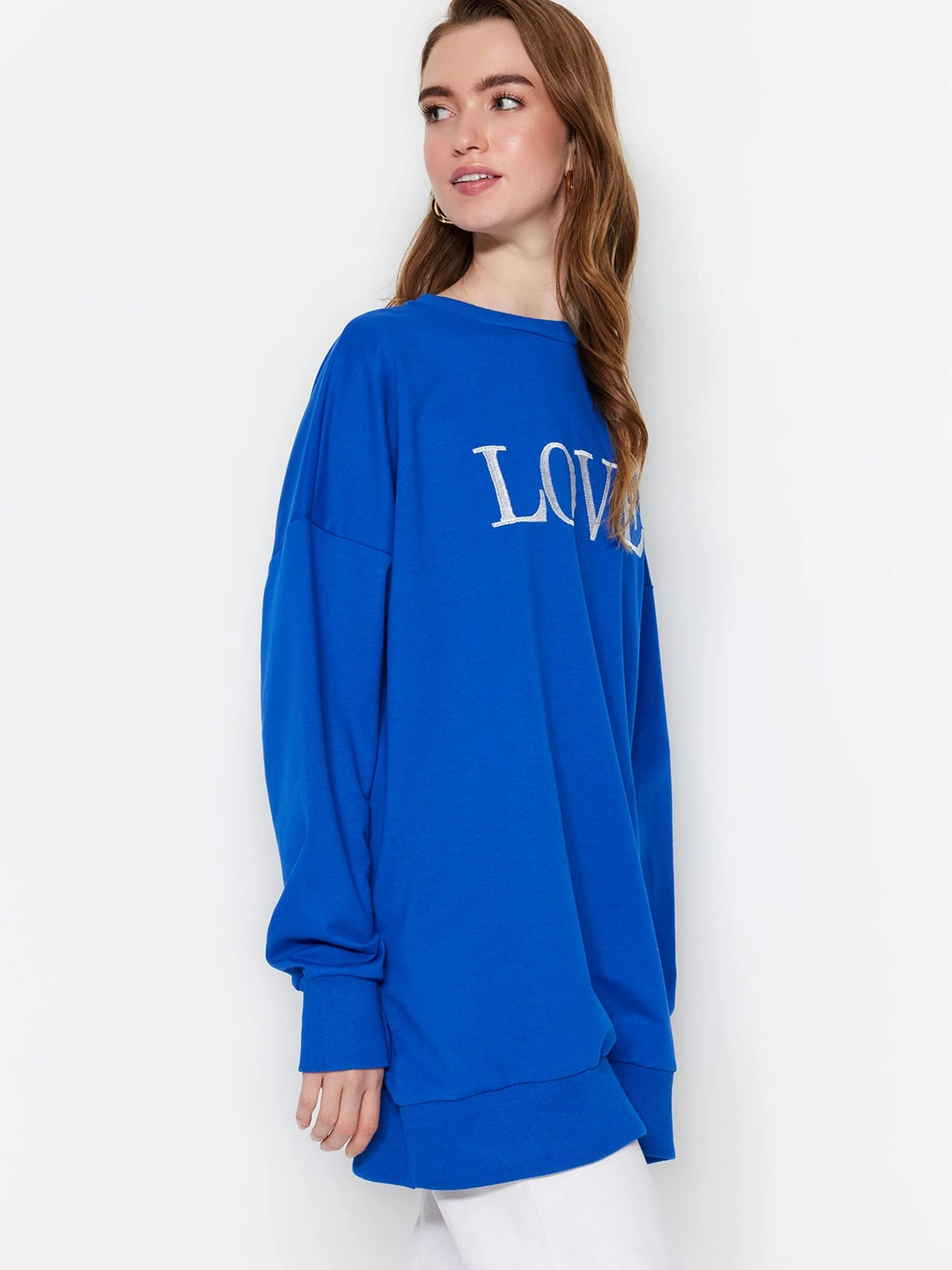 Худи и свитшоты Trendyol модель TCTSS23TW00044/Mavi Фото