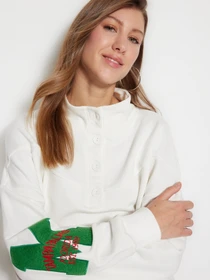 Худи и свитшоты Trendyol модель TCTSS23TW00090/Ekru Фото