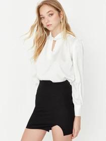 Юбки Trendyol модель TWOAW23ET00147/Siyah Фото