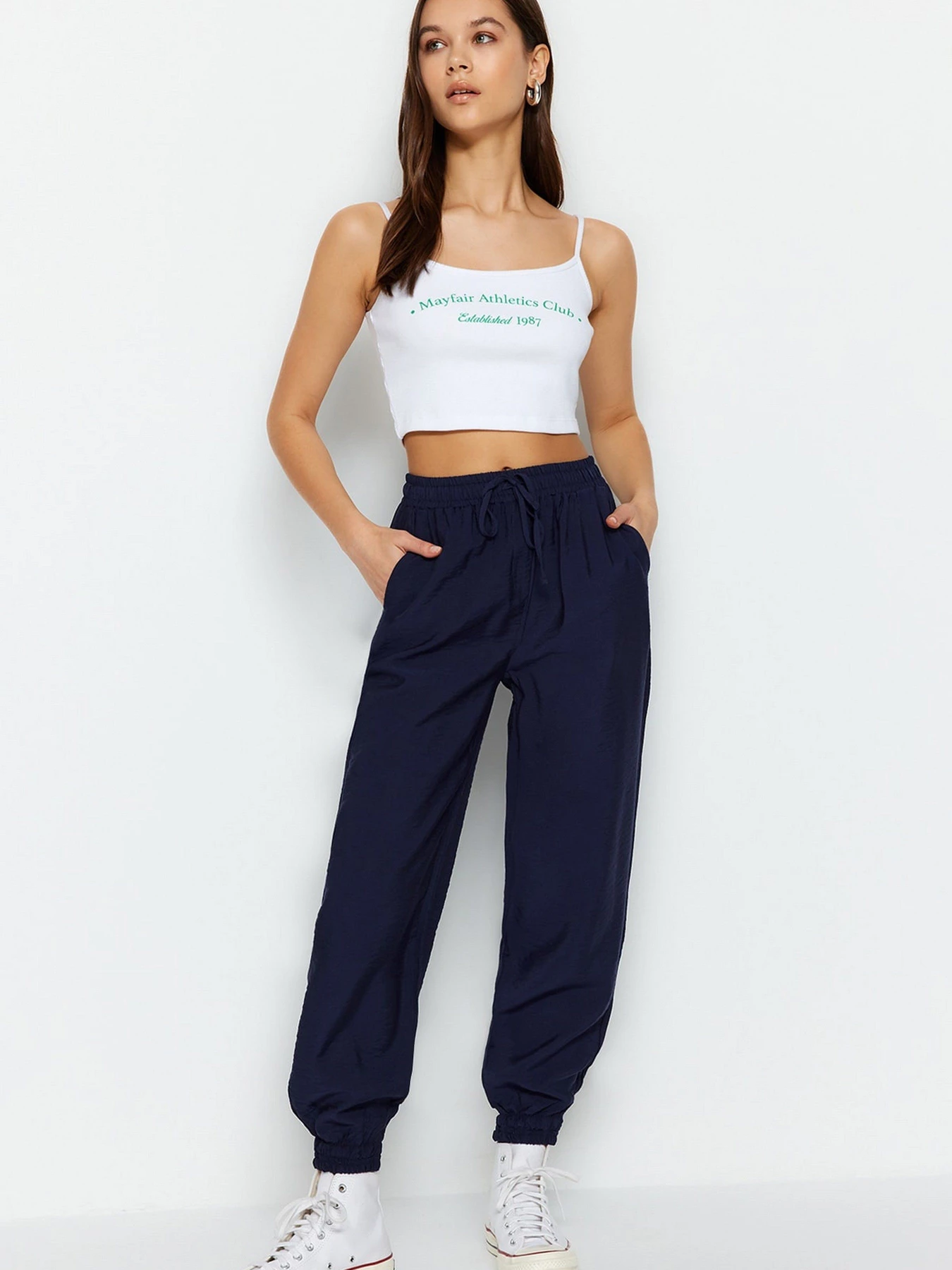 Брюки Trendyol модель TWOSS20PL0129/Lacivert Брюки Trendyol модель TWOSS20PL0129/Lacivert Фото