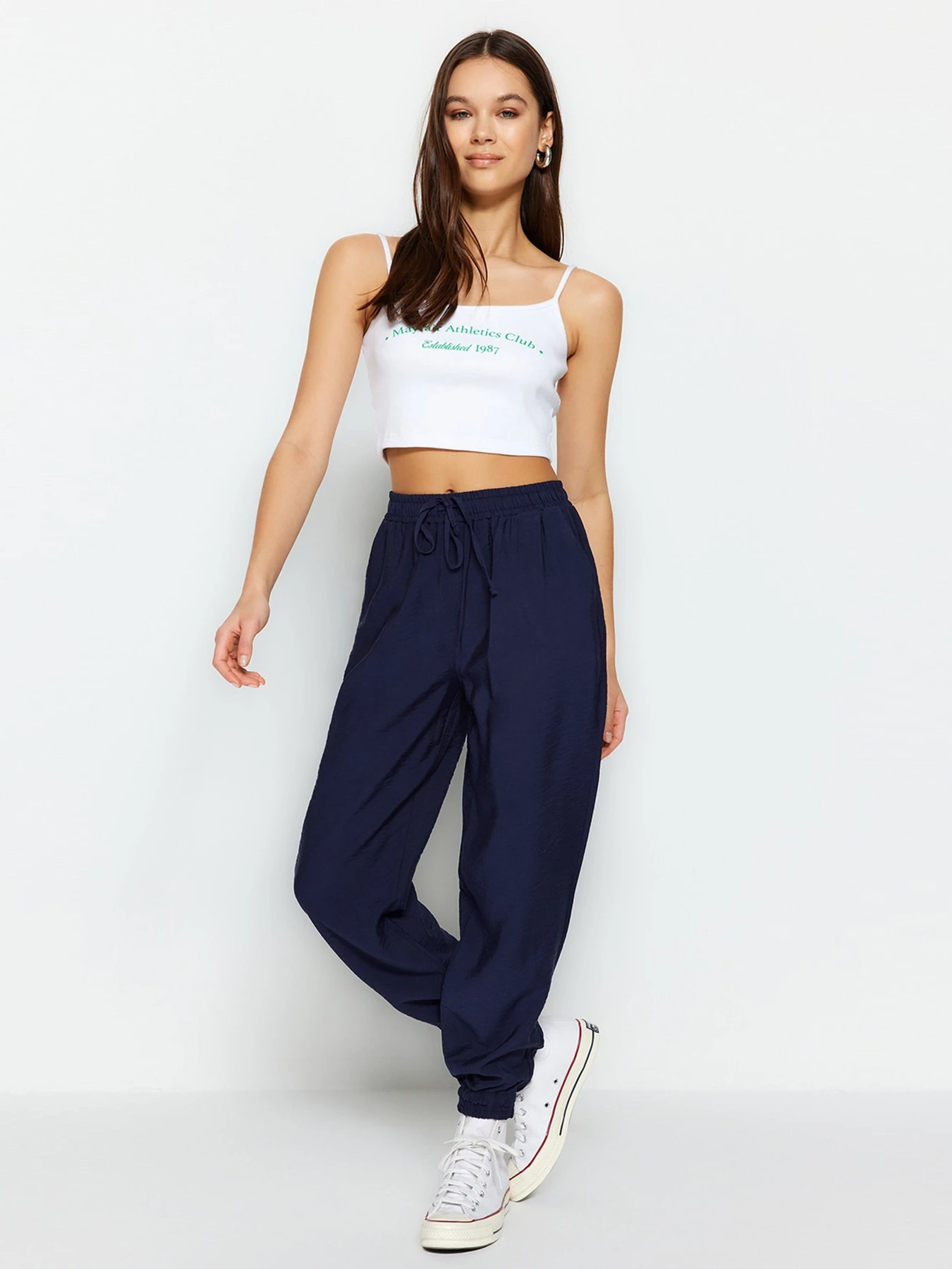 Брюки Trendyol модель TWOSS20PL0129/Lacivert Брюки Trendyol модель TWOSS20PL0129/Lacivert Фото