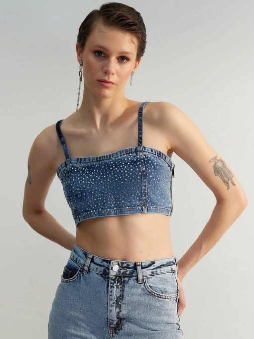 Футболки і поло Trendyol модель TWOSS23BS00016/Mavi Фото