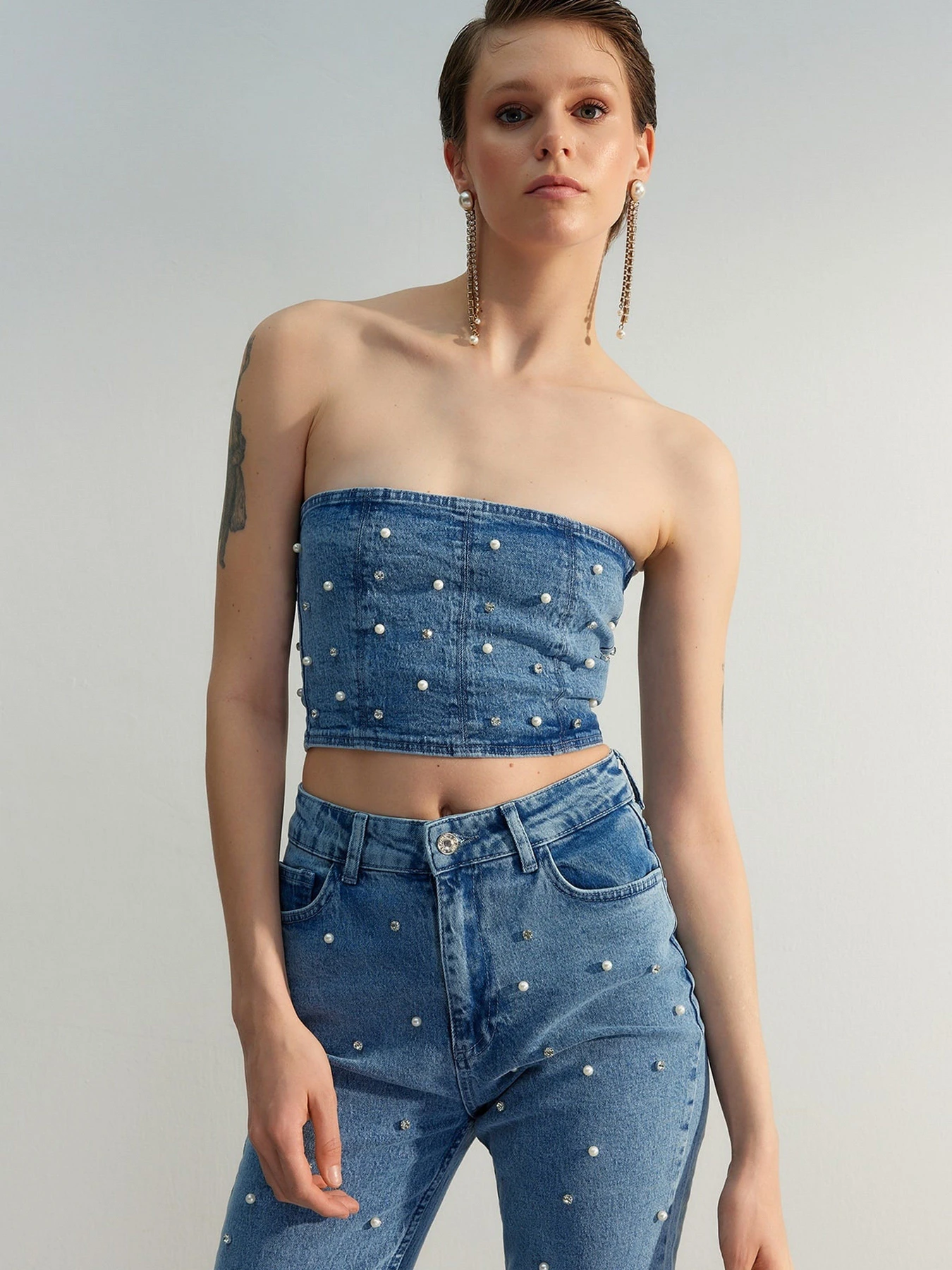 Футболки и поло Trendyol модель TWOSS23BS00018/Mavi Футболки и поло Trendyol модель TWOSS23BS00018/Mavi Фото