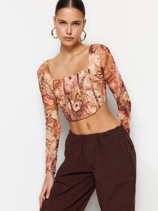 Футболки і поло Trendyol модель TWOSS23BZ00395/Turuncu Фото