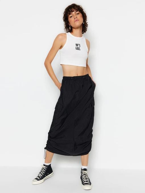 Юбки Trendyol модель TWOSS23ET00360/Siyah Фото