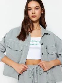 Куртки и дубленки Trendyol модель TWOSS23GO00428/Mint Фото