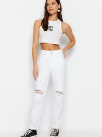 Джинси Trendyol модель TWOSS23JE00274/Beyaz Фото