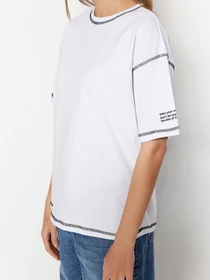 Футболки и поло Trendyol модель TWOSS23TS00105/Beyaz Фото