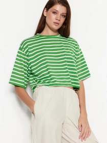 Футболки и поло Trendyol модель TWOSS23TS00136/Yesil Фото