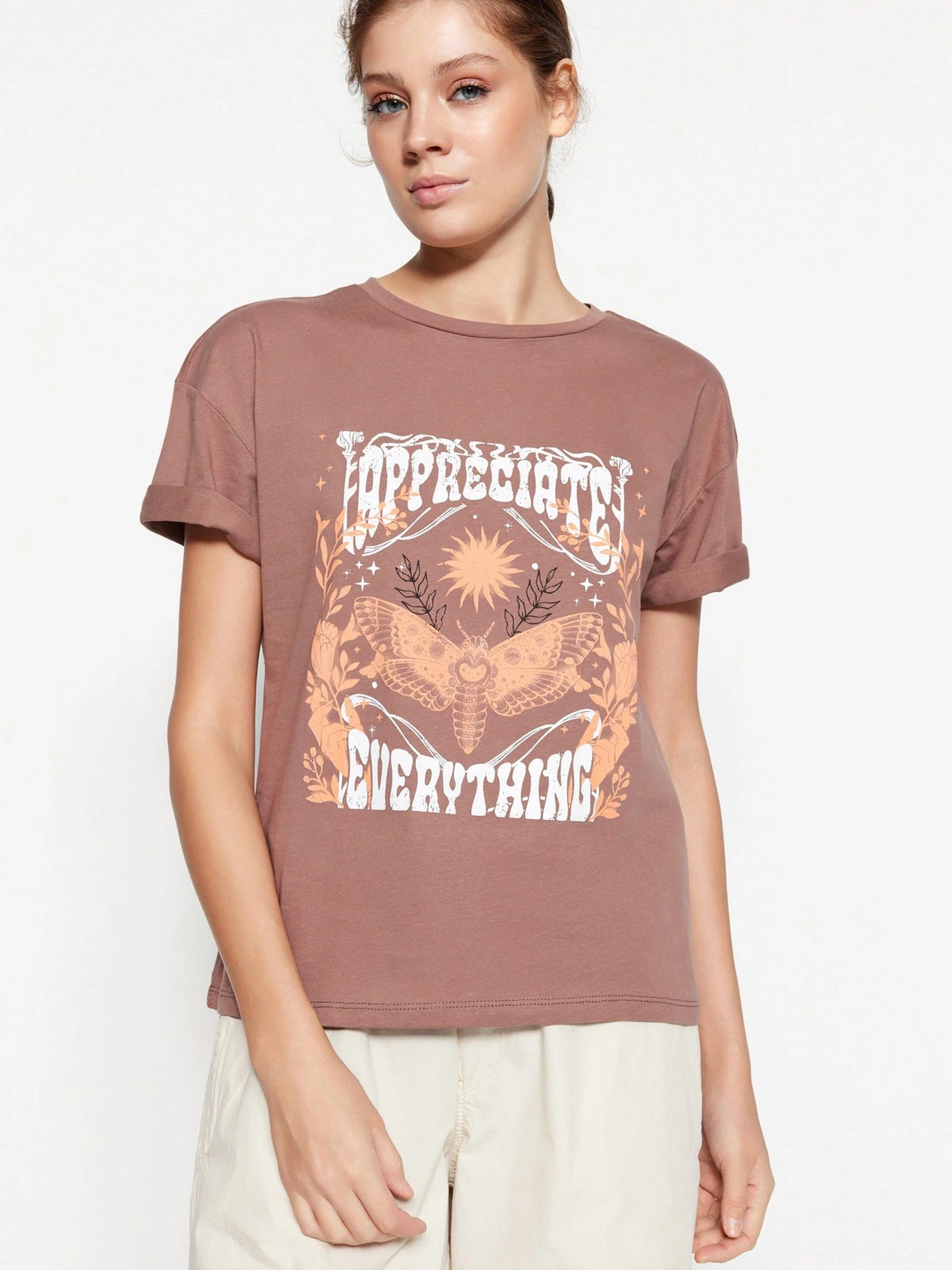 Футболки и поло Trendyol модель TWOSS23TS00140/Kahverengi Фото
